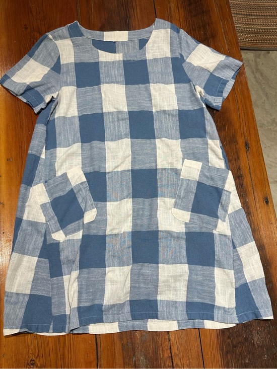 Dresses & Skirts - Summer Dress, Blue & White Check, Women's Med
